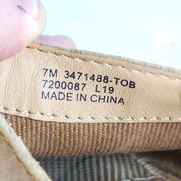 Frye women's Fenn US 7M Brown Leather Slip On Flat Mules Shoes - Picture 11 of 16